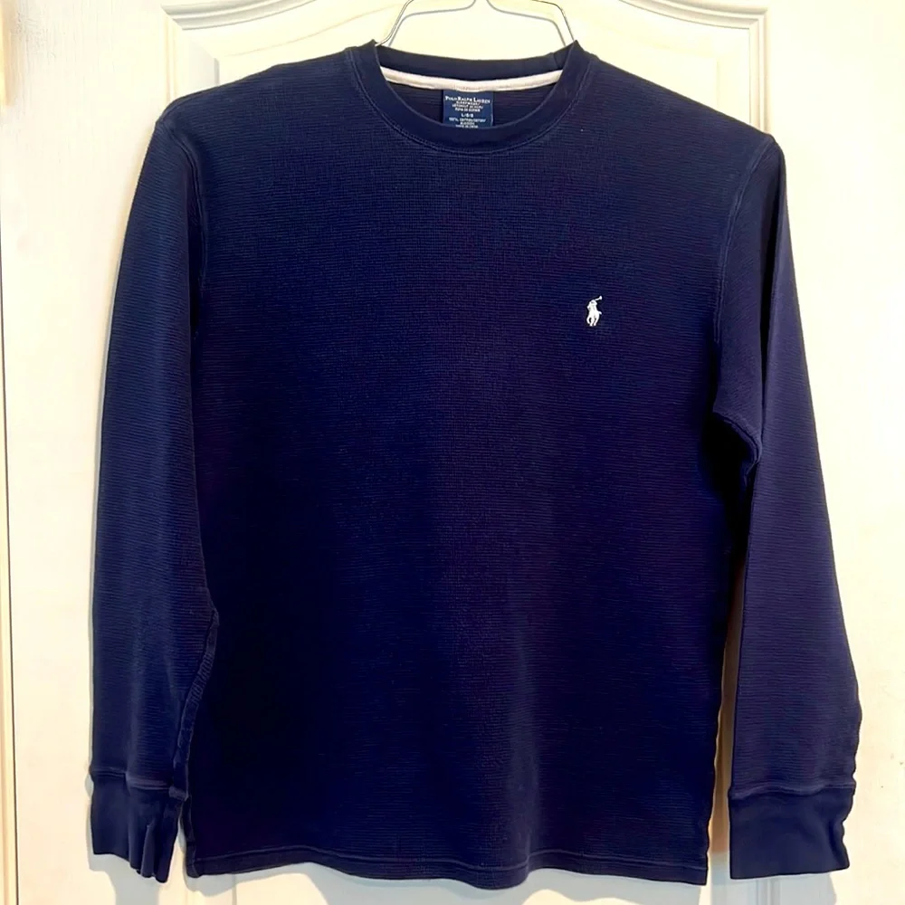 Polo Ralph Lauren Sleepwear Navy shirt Large long sleeve